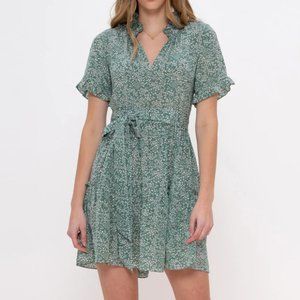 Rungolee - "Porto" Dress in Sage French Floral - M